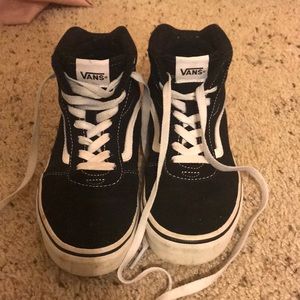 Vans black high tops